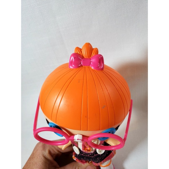 Lalaloopsy Jewel Sparkles Doll 8" Pink Glasses Orange Hair MGA Original Outfit - Picture 6 of 8